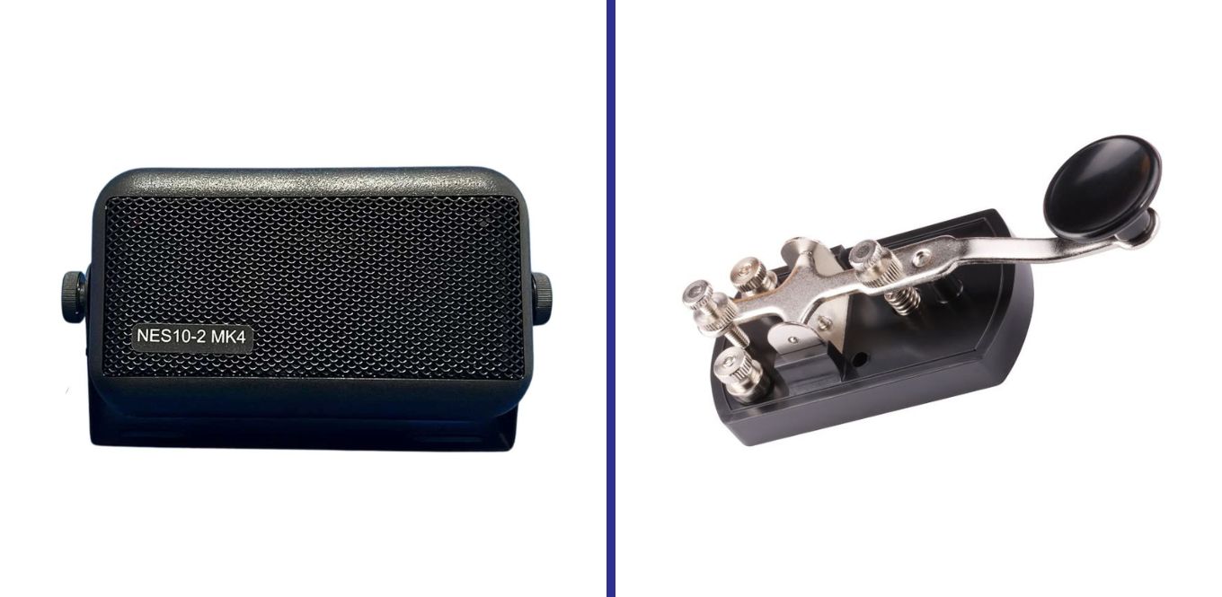 morse key and nes10-2 mk4 side by side