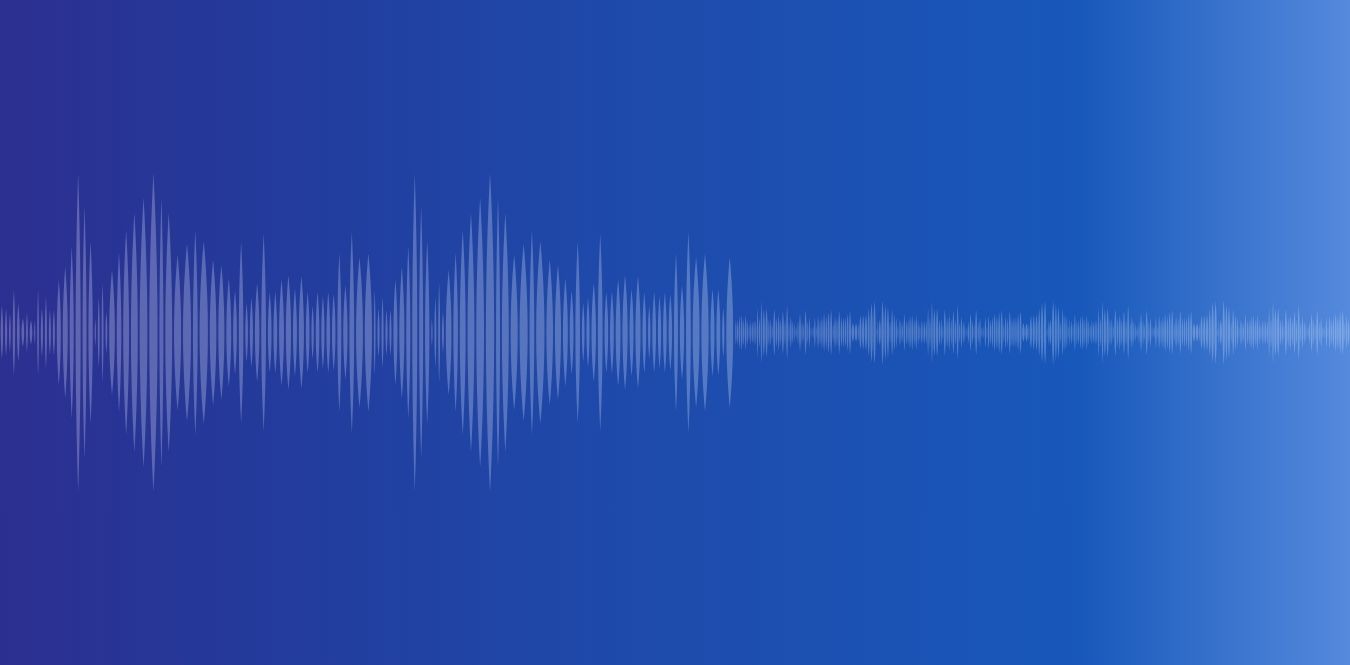 Blue sound waves