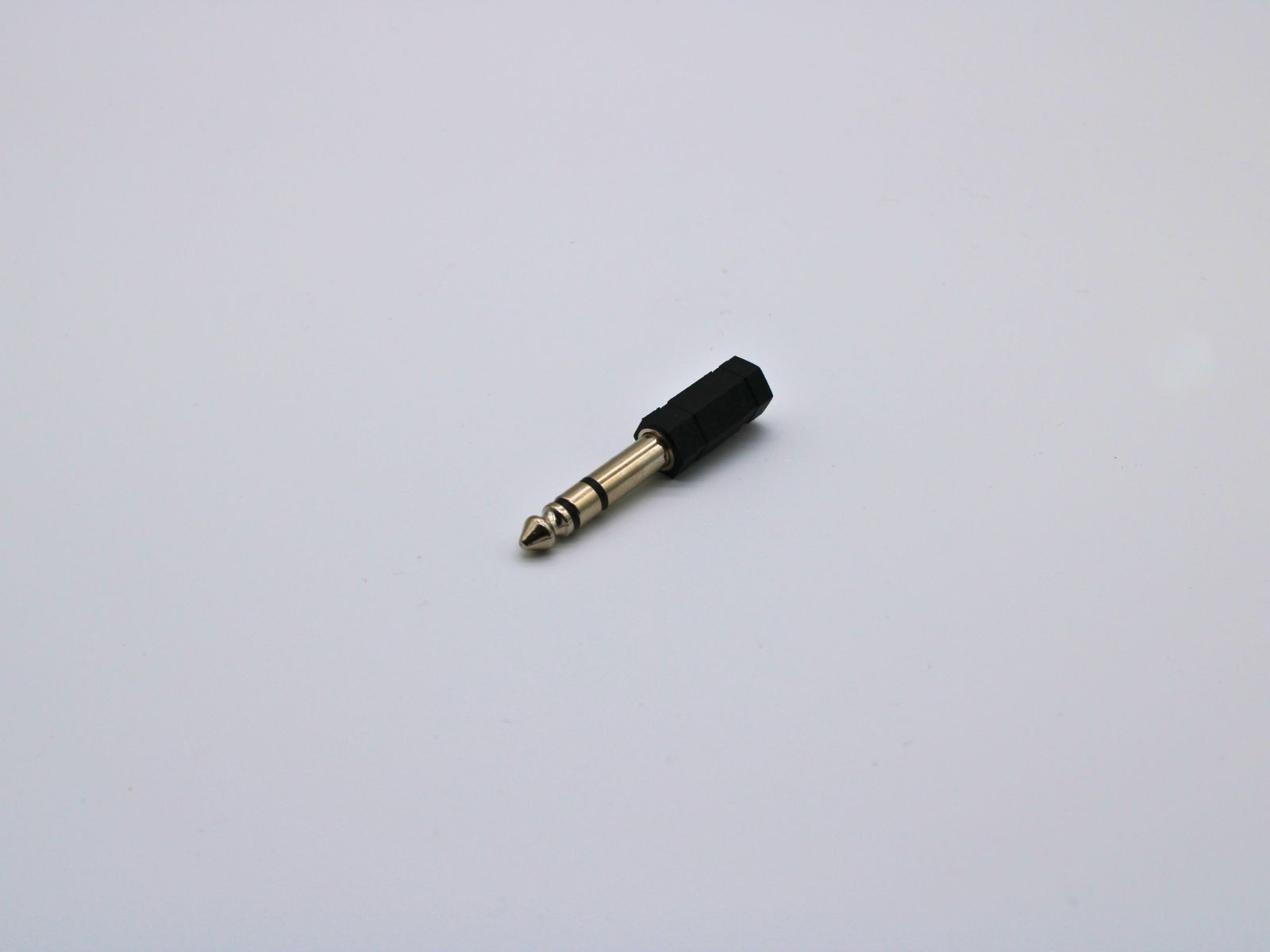 6.35mm stereo plug to 3.5mm mono socket audio adapter