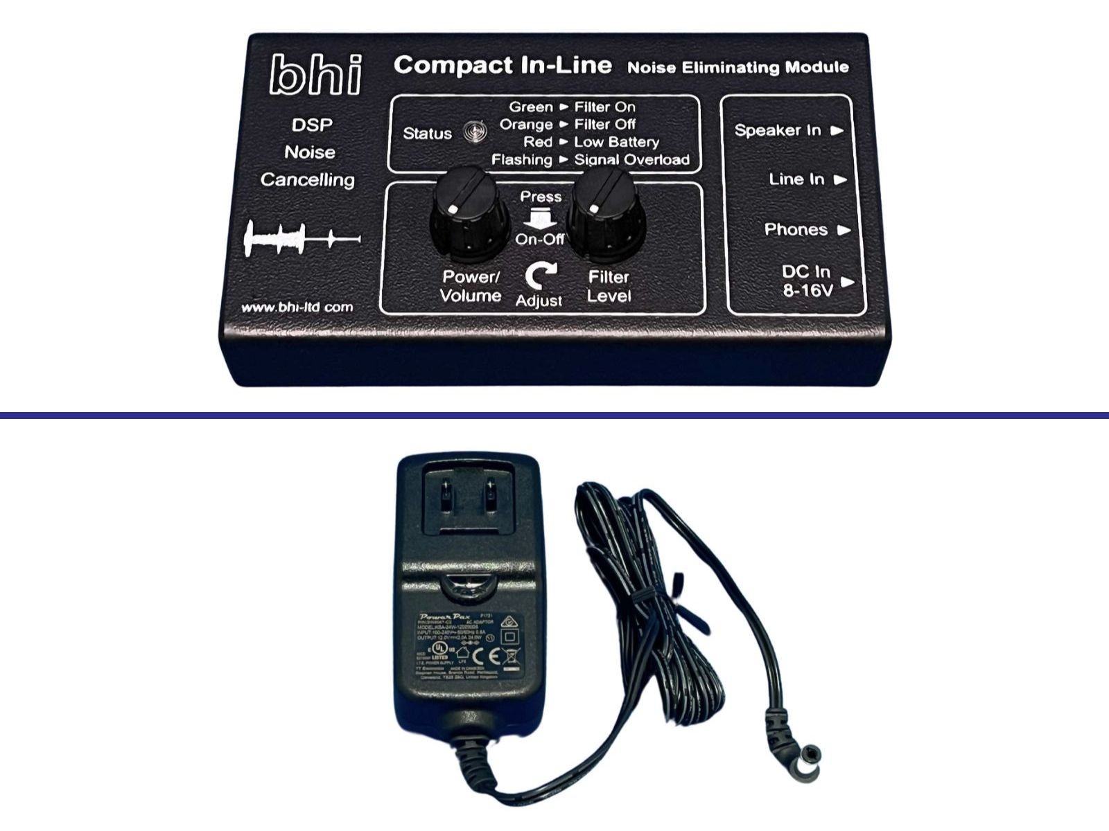Compact In-Line, International Power Supply, 1.3MM power adapter Bundle