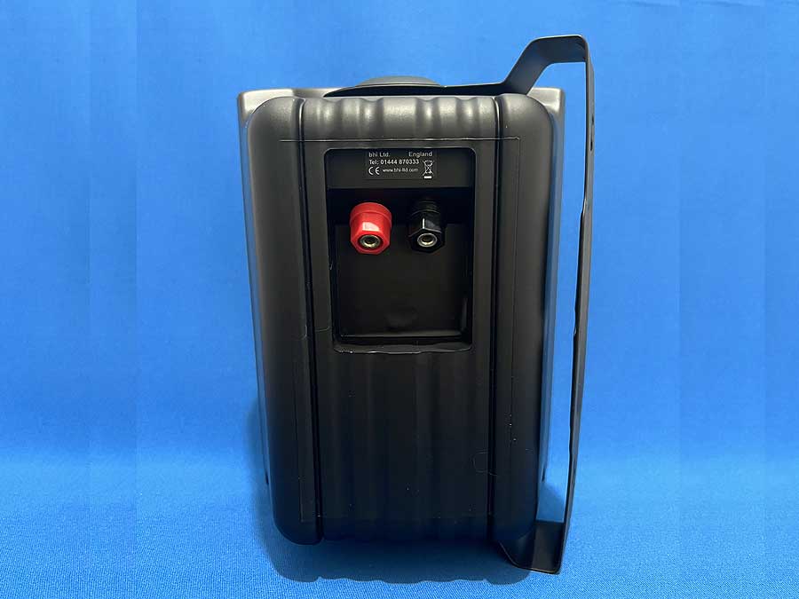 Back of black extension speaker