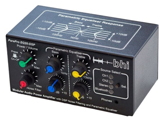 ParaPro EQ20B-DSP Audio Unit With Parametric Equalisation, DSP Noise Cancelling & Bluetooth